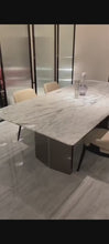 Load and play video in Gallery viewer, Marble Top Dining Table
